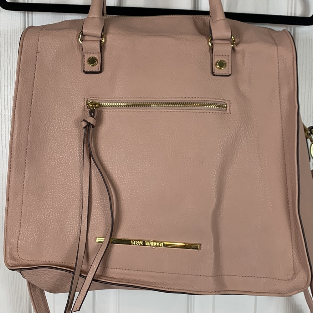 Steve Madden blush colored purse short straps and detachable long ones. - Picture 2 of 10